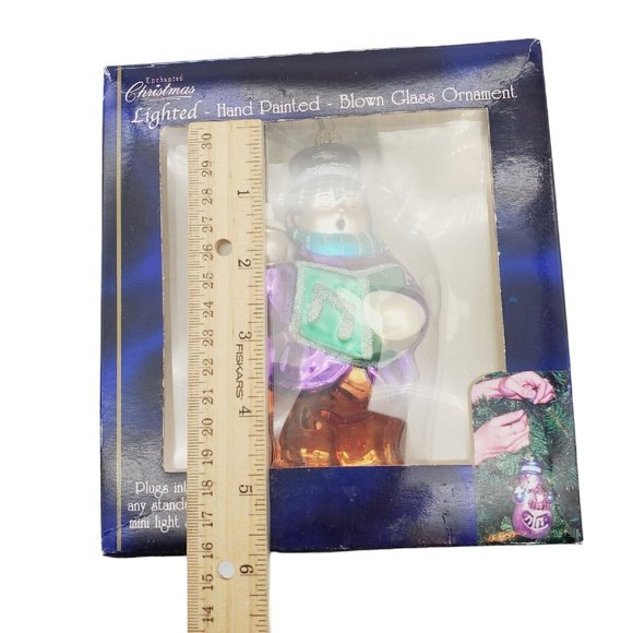 Lubeck Hand Painted Blown Glass  Ornament‎ Lights Up Christmas Holiday Caroler - Picture 2 of 7